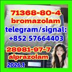 Bromazolam Cas 71368-80-4  Alprazolam Powder Xanax CAS 28981-97-7