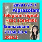 Bromazolam, strongest, cas.71368-80-4 Alprazolam Powder Xanax CAS 28981-97-7