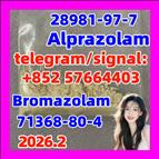 Bromazolam 71368-80-4 good price cas 28981-97-7 Alprazolam High quality